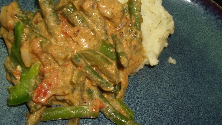 Loby (String/Green Beans With Sour Cream and Tomatoes) Created by Karen Elizabeth