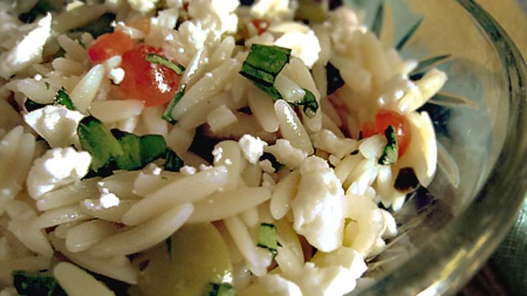 Mediterranean Orzo Salad created by Caroline Cooks