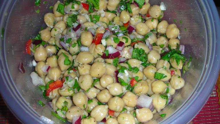 Chickpea Salad With Garlic-Cumin Vinaigrette created by JackieOhNo