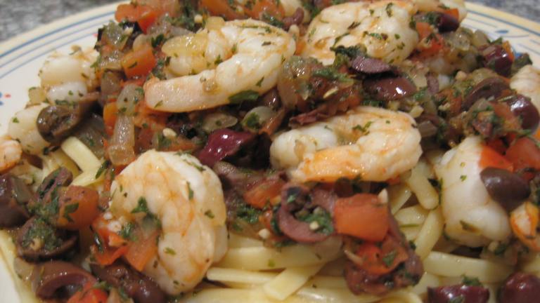 Mediterranean Shrimp and Pasta Created by Papa D 1946-2012