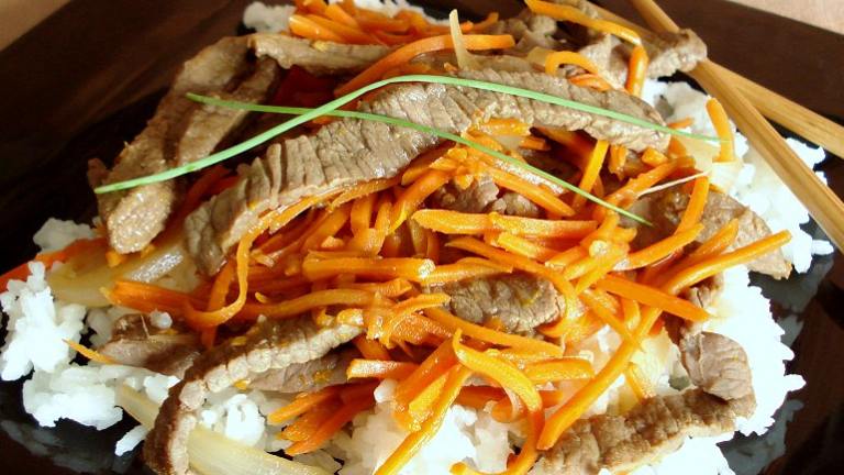 Citrus-Beef Stir-Fry With Carrots (Ww) Created by Marg CaymanDesigns 
