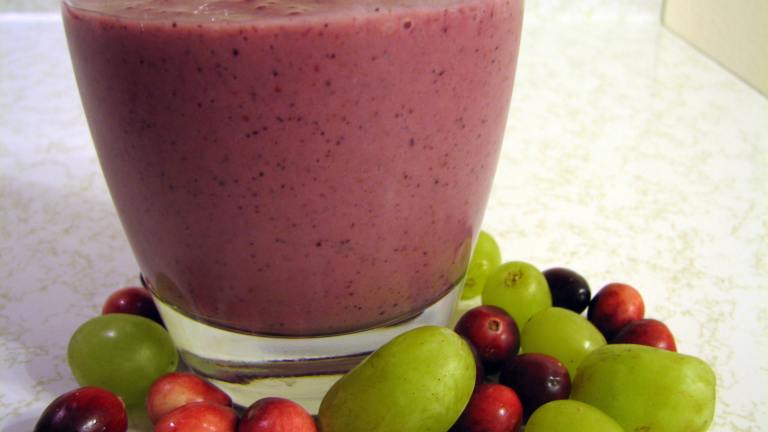 Soy Fruit Smoothie Created by Nourished Homestead