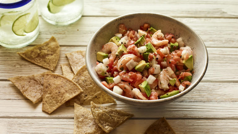 Company's in the Driveway Shrimp and Avocado Salsa Created by Andrew Purcell