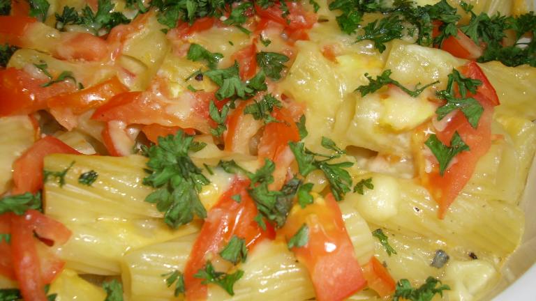 Casserole of Fusilli and Three Cheeses Created by Karen Elizabeth