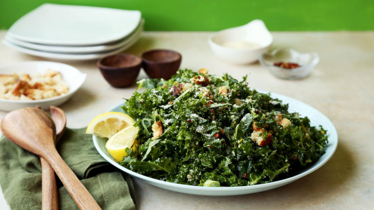 Raw Tuscan Kale Salad With Pecorino Created by Jonathan Melendez 