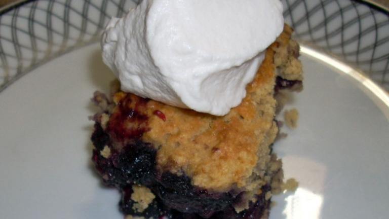 Blueberry Cobbler created by Chef Joey Z.
