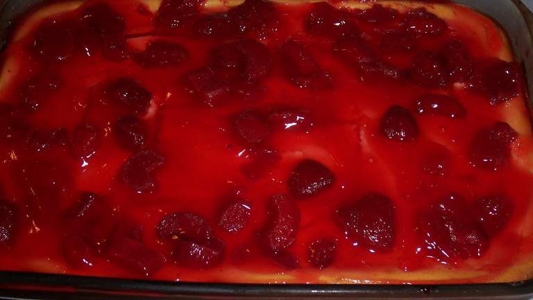 Strawberry-Rhubarb Cheesecake Squares Created by Chef Luny