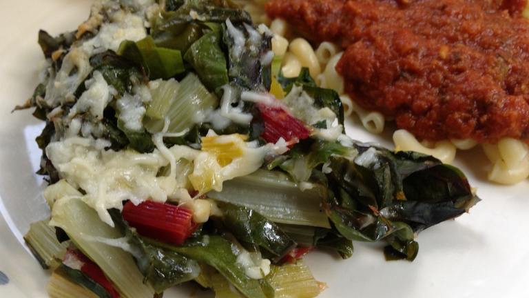 Baked Swiss Chard With Olive Oil and Parmesan created by WiGal