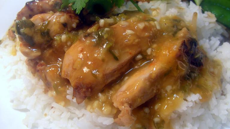 Sweet Chili Chicken With Rice Created by JustJanS