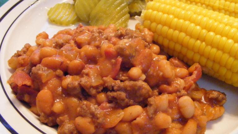 3-Bean Baked Beans Created by Seasoned Cook