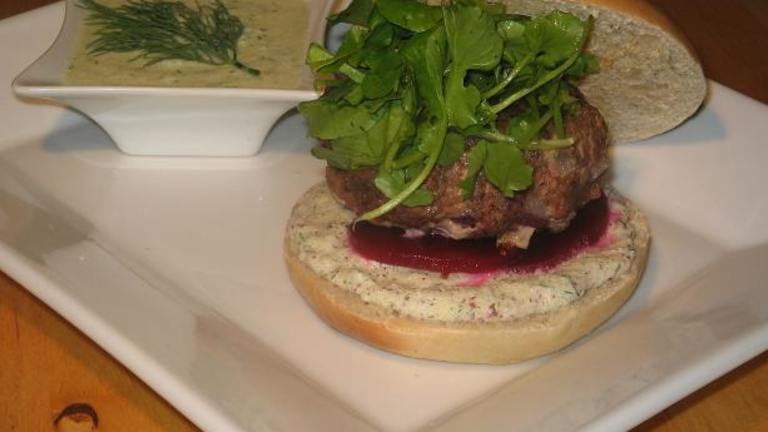 Spiced Lamb Burger With Tzatziki Created by The Flying Chef