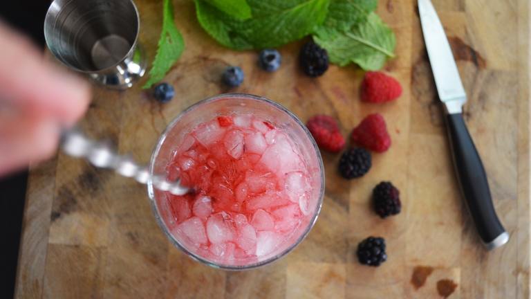 Summer Berry Mojito Created by Kate Richards