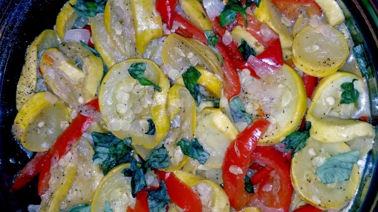 Yellow Squash and Red Pepper Saute Created by Grill Chef V