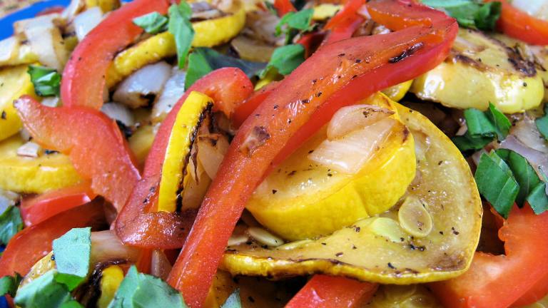 Yellow Squash and Red Pepper Saute Created by Kathy