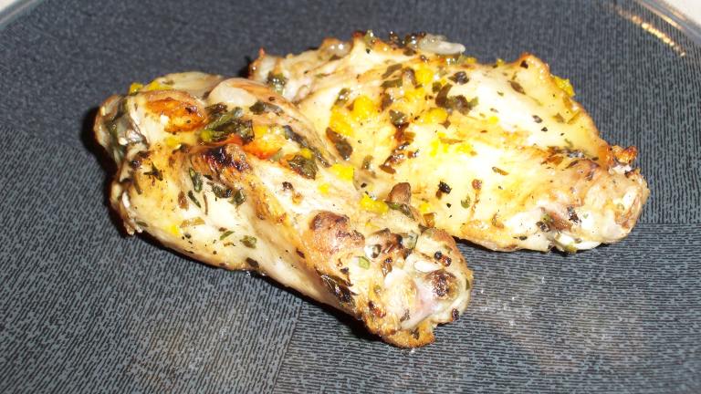 Grilled Chicken Legs With Mint-Orange Sauce Created by SaffronMeSilly