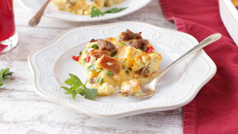 Simple Savory Breakfast Casserole Created by DeliciousAsItLooks