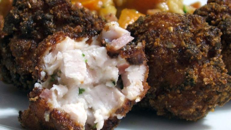 Deep-Fried Bacon, Chicken and Cheese Balls Created by Fairy Nuff