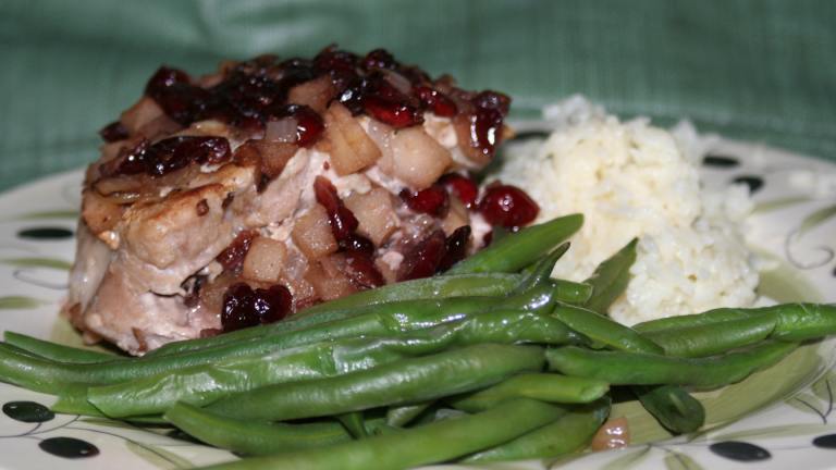 Cranberry and Apple Stuffed Pork Chops Created by Chef Valerie 2