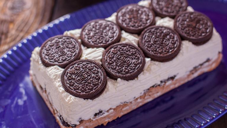 Oreo Ice Cream Loaf Cake Created by DianaEatingRichly