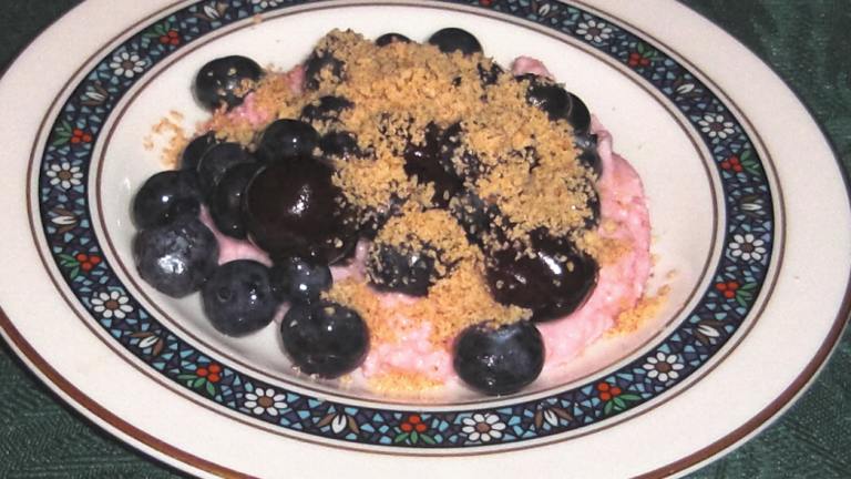 Cherries and Blueberries With Frangelico Mascarpone Created by KateL