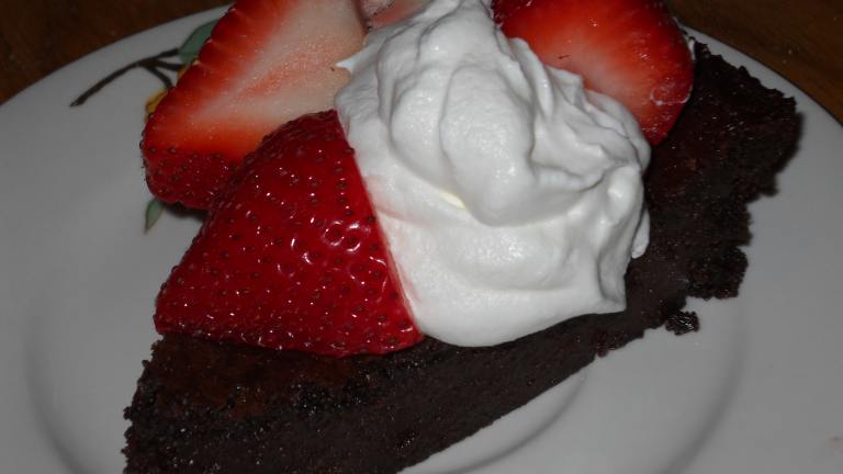 Decadent Flourless Chocolate Cake Created by Midwest Maven