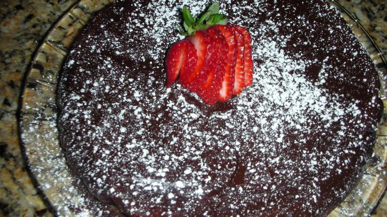 Decadent Flourless Chocolate Cake Created by JackieOhNo!