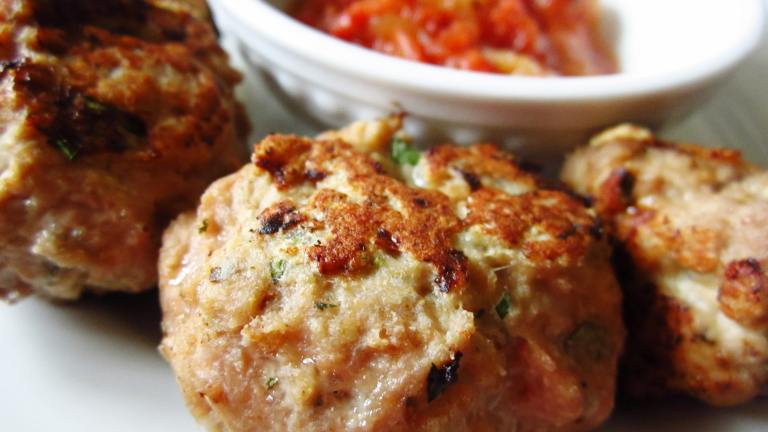 Savory Turkey-Ricotta Meatballs created by gailanng