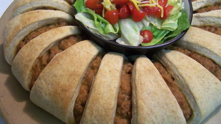 Homemade Taco Ring created by Proud Veterans wife