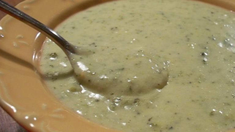 Slow Cooker Broccoli Cheddar Soup Created by Parsley