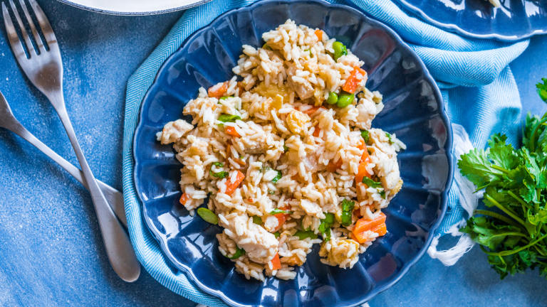 Thai Chicken Fried Rice with Basil - Kao Pad Krapao Created by alenafoodphoto