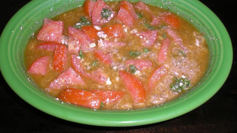 Za'atar Marinated Tomato Salad Created by Queen Dana