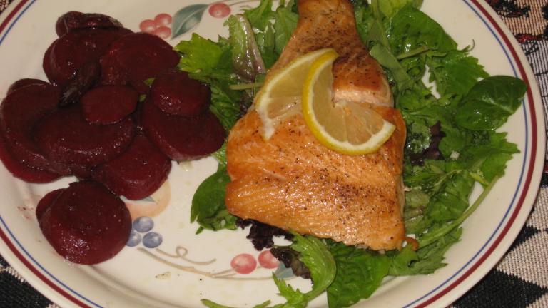 Crispy Salmon With Herb Salad Created by FrenchBunny