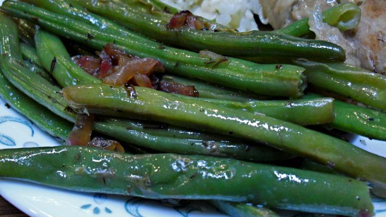 Green Beans With Shallots, Lemon, and Thyme created by PaulaG