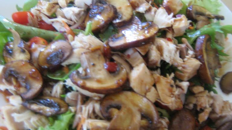 Mushroom and Shredded Chicken Salad Created by I'mPat