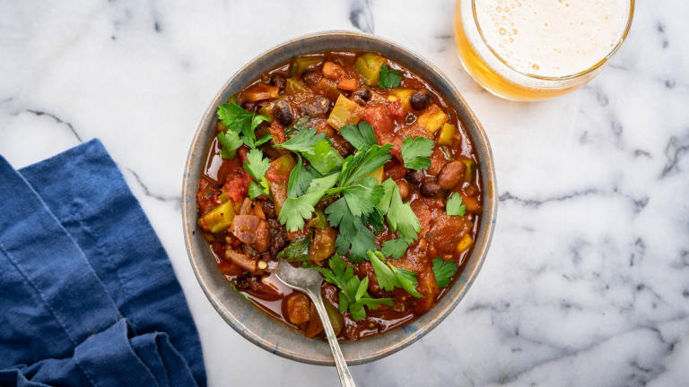 Vegetarian Chili Created by DianaEatingRichly