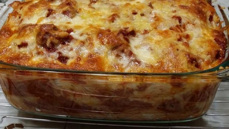 Classic Baked Spaghetti Created by Norain M.