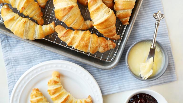 Traditional Buttery French Croissants for Lazy Bistro Breakfasts Created by Jonathan Melendez 