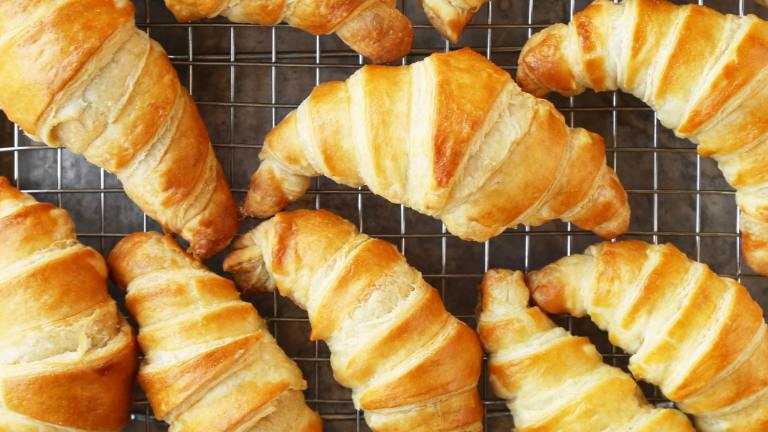 Traditional Buttery French Croissants for Lazy Bistro Breakfasts Created by Jonathan Melendez 