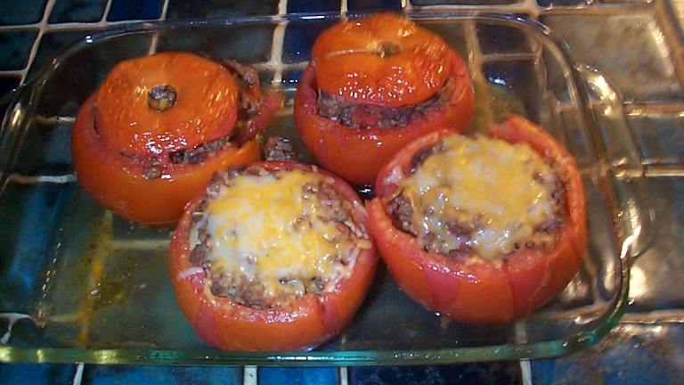 Stuffed Tomatoes With Wild Rice, Beef & Mint created by breezermom