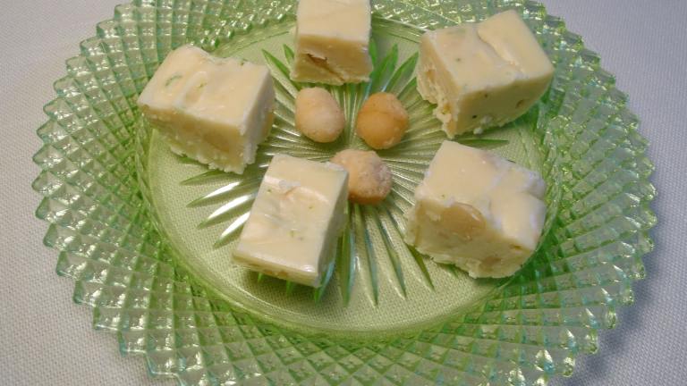 Lime and Macadamia Fudge Created by Debbwl