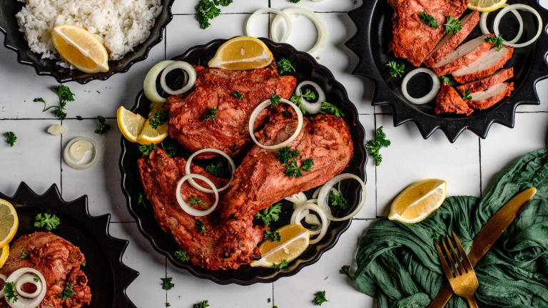 Restaurant-Style Tandoori Chicken in the Oven! Created by Amanda Gryphon