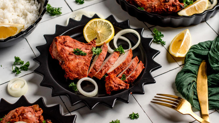 Restaurant-Style Tandoori Chicken in the Oven! Created by Amanda Gryphon
