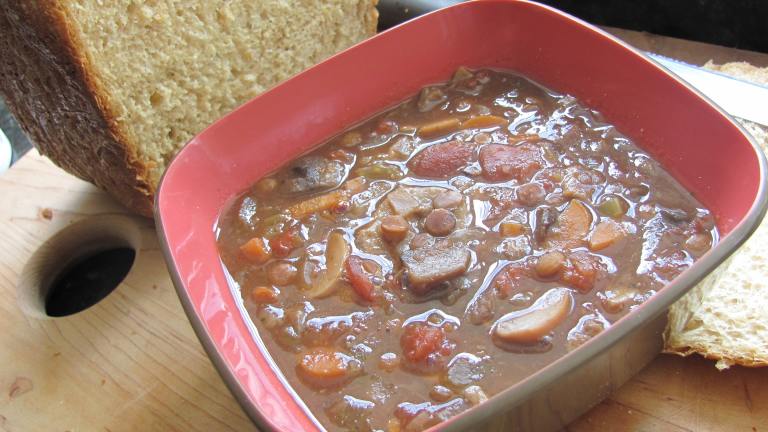 Mushroom Lentil Soup (Crock Pot) Created by januarybride 