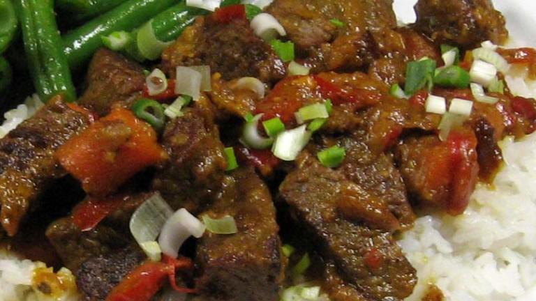 Indonesian Rendang Beef Curry Created by dianegrapegrower