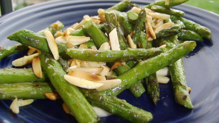 Asparagus With Toasted Almonds Created by LifeIsGood