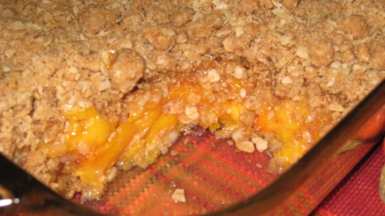 Fresh Fall Peach Crisp created by KGCOOK