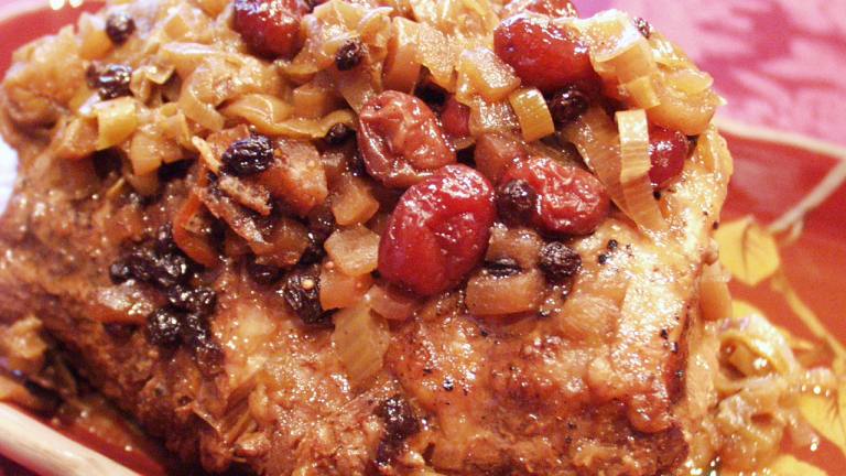 Pork Loin Served With Cranberry Apple Chutney created by FLKeysJen