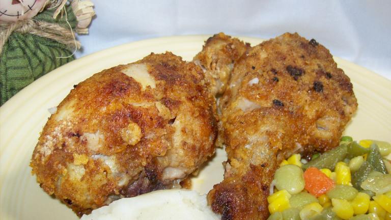 Extra-Crispy Garlic Baked Chicken Created by Chef shapeweaver 