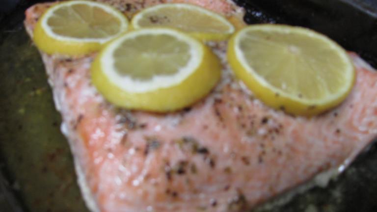 Baked Lemon-Butter Salmon Created by airlink diva