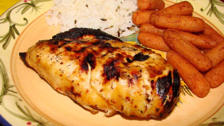 Chicken Skewers in Grapefruit Marinade created by Boomette